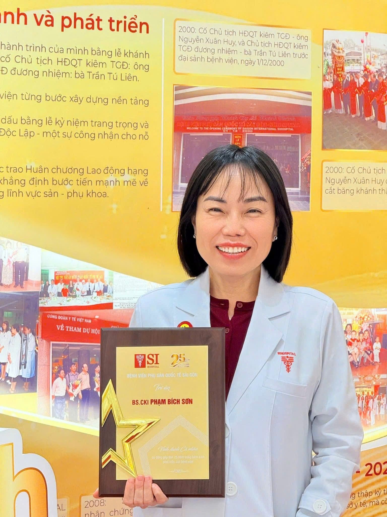 BS.CKI Phạm Bích Sơn, Trưởng khoa Vô sinh Hiếm muộn Bệnh viện Phụ Sản Quốc tế Sài Gòn.